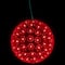 LED Lighted Starlight Sphere Hanging Outdoor Christmas Decoration- 7.5" - Red Lights